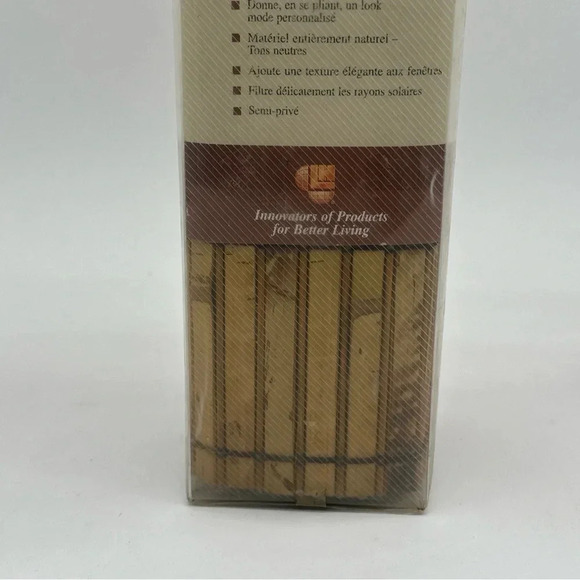 New Ambria Fruitwood Burnt Roman Shade 36" X 72". - Picture 4 of 10